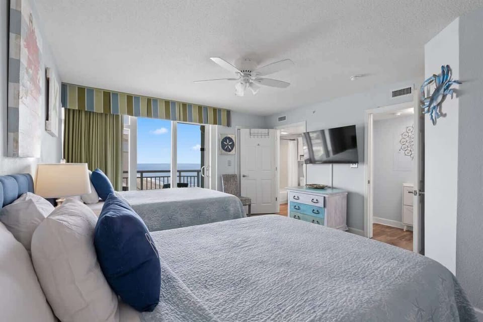 2nd Bedroom with an Ocean View and Private Balcony Access
