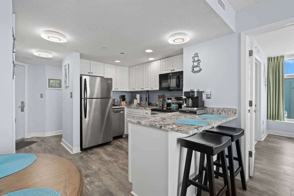 Overall Kitchen Area with Updated, Stainless Steel Appliances
