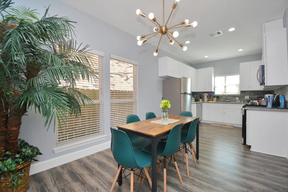 Dinning by the kitchen.