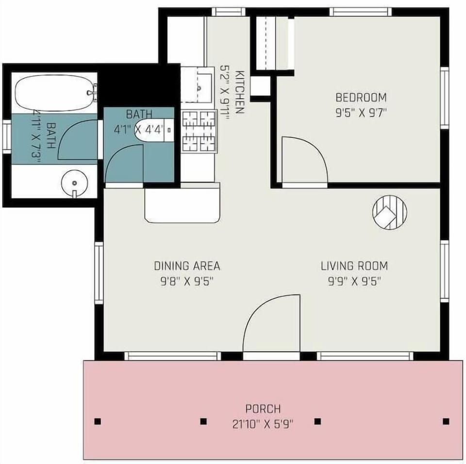 Floor plan of Machin's cottage #7
