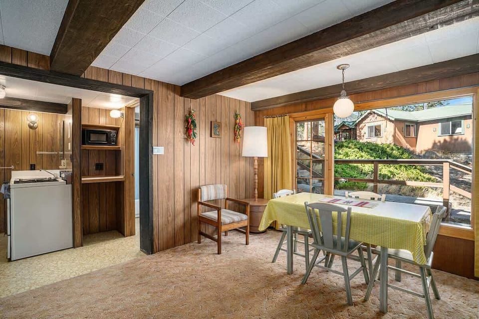 Enjoy your home cooked meals at the dining room table next to the large picture window.