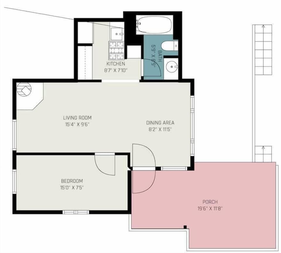 Floor plan for Machin cottage 9.