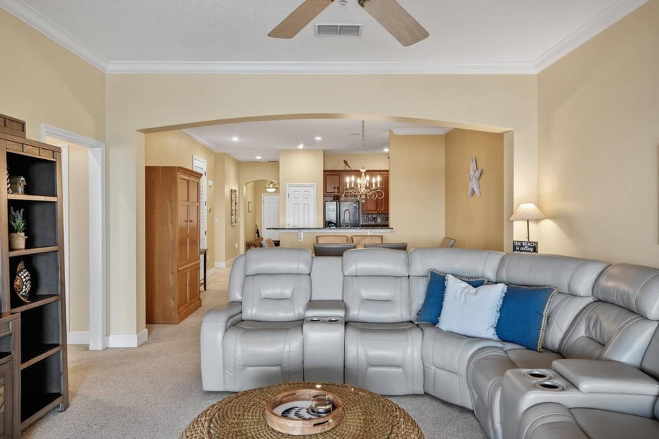 Open-concept living with plush seating —perfect for relaxing, entertaining, and enjoying the coastal breeze.