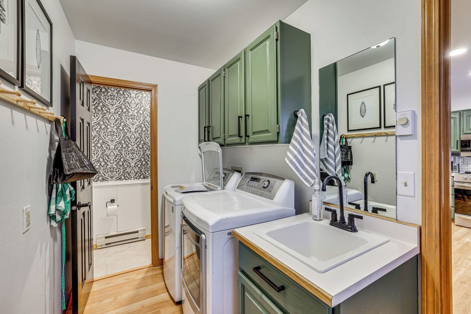 Half Bathroom | 1st Floor | Washer & Dryer