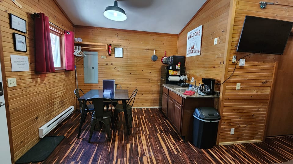 Kitchenette and dining space.