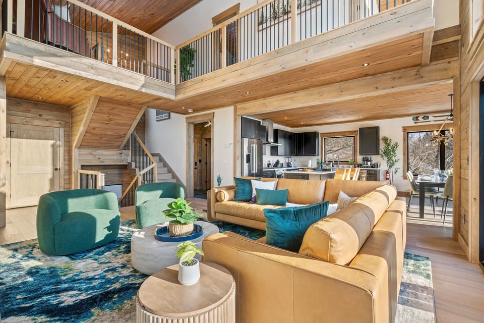 The open concept of the main floor is wonderful for large groups hanging out together.