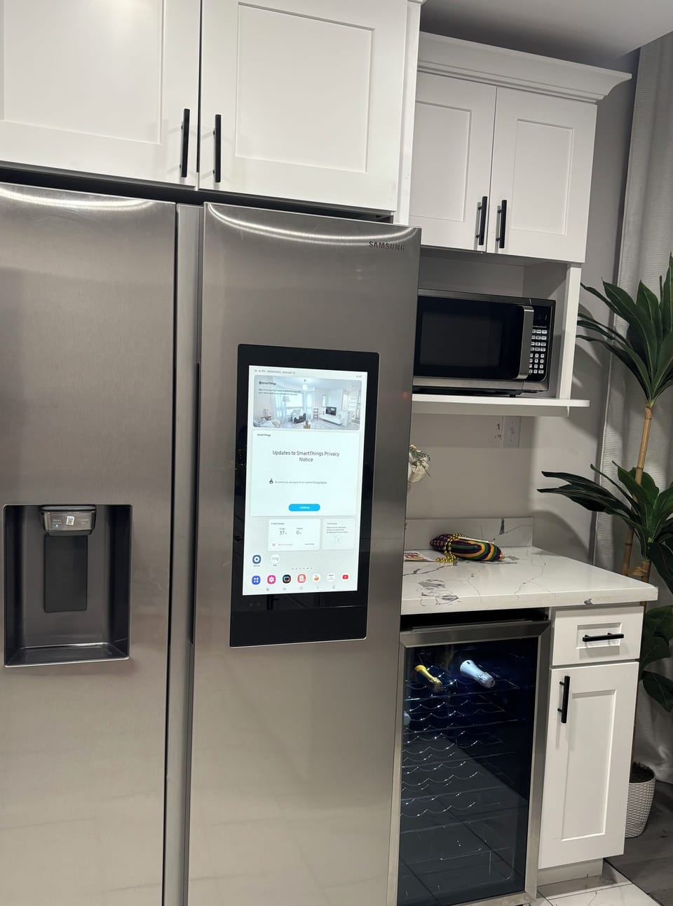 Smart Fridge… Ask Alexa to play music, news, cooking tips etc