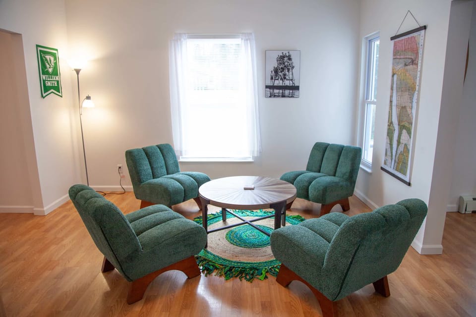 Sitting Room- Perfect for morning coffee chats and evening board game battles.