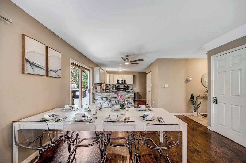 Enjoy our 8 person dining table for you and yours! 