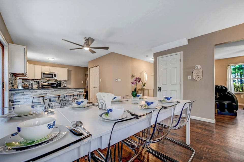 Enjoy our 8 person dining table for you and yours! 