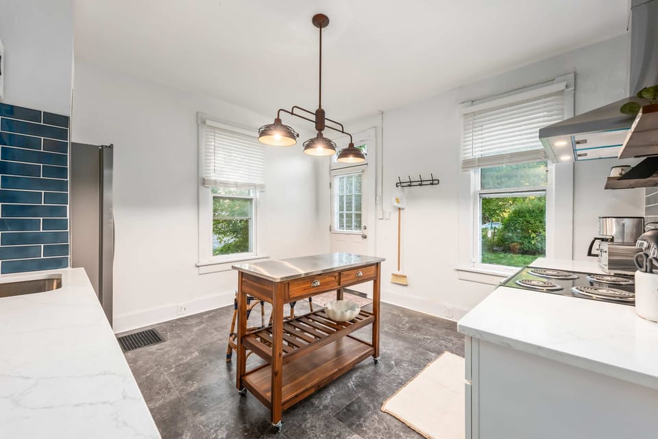 Unit 94’s updated kitchen offers ample space & all the comforts of home