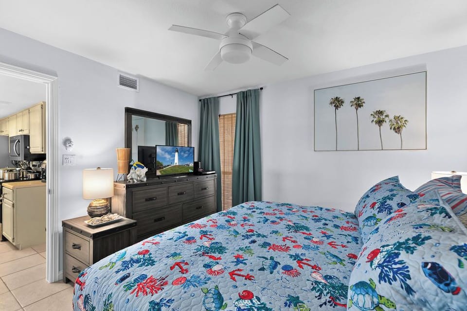 The Guest Bedroom Features a SMART TV