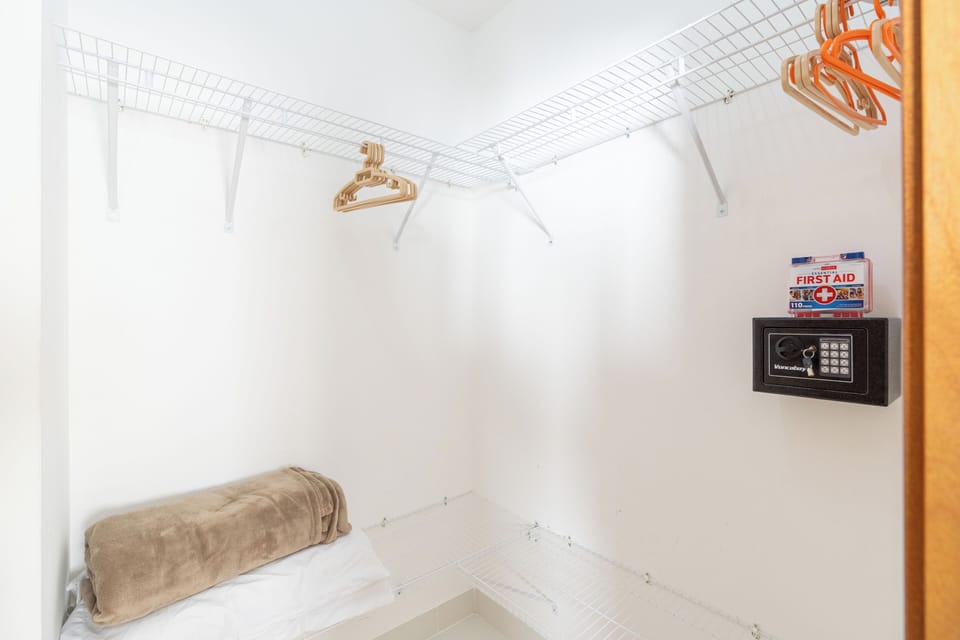Bedroom 1 Walk in Closet with Safety deposit box