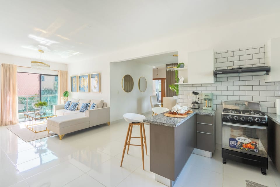 Kitchen and Living Room space
