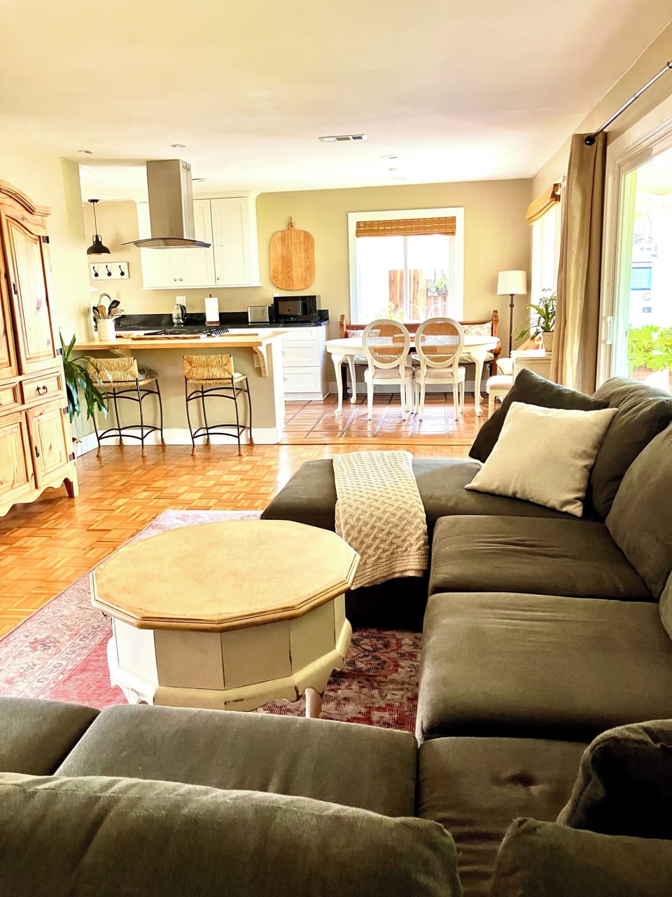 TV viewing living room