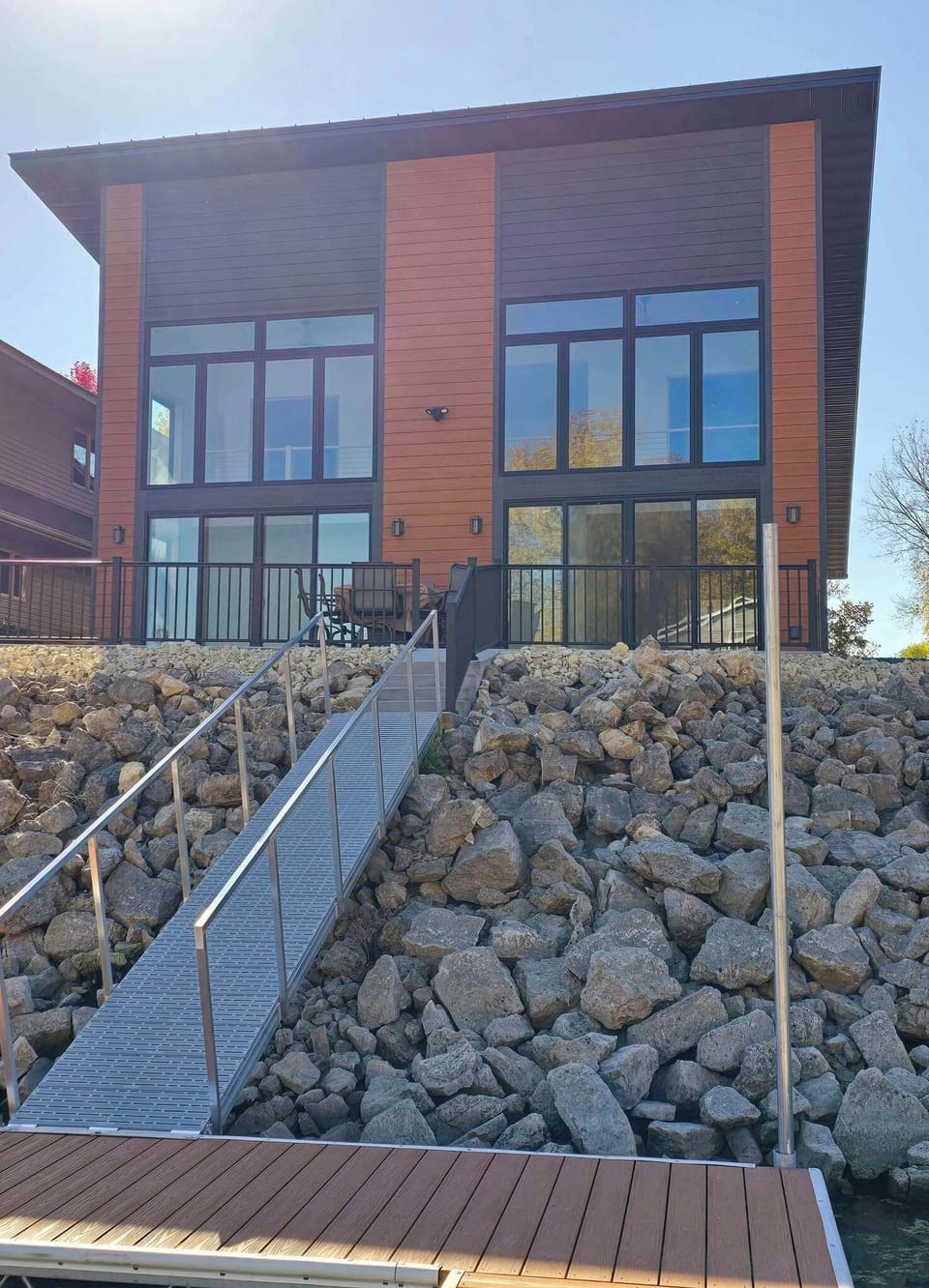 River facing side of house