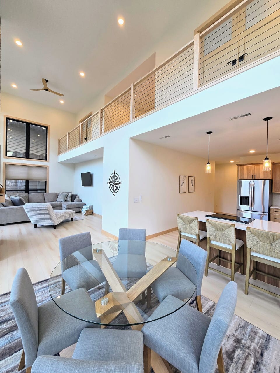 Dining area, view of loft