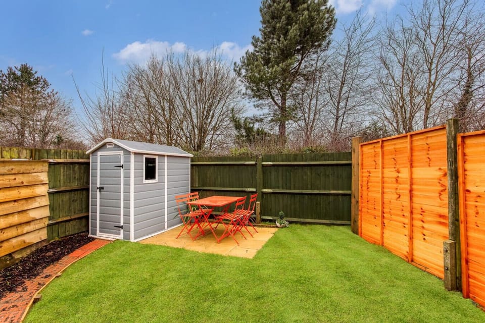 Private garden with outdoor seating