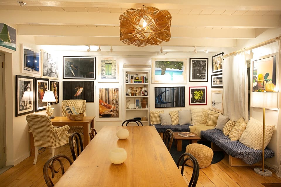large dining and small living room nook