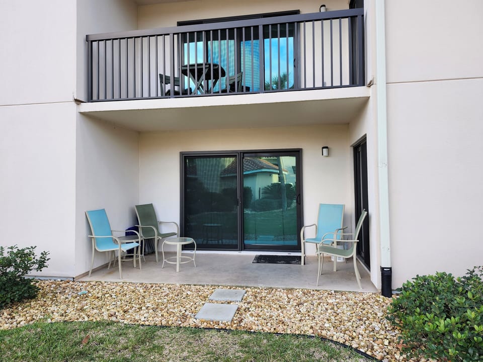 Ground Floor Patio outside Unit O14. O15 has a similar patio.