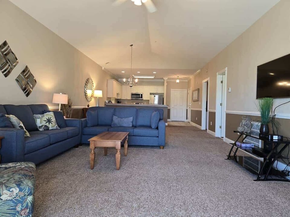 Whether your favorite show is on or setting up for movie night, this is the perfect space to unwind