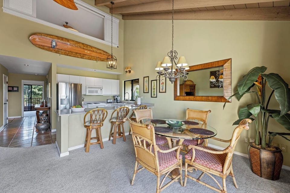Dining Table and Counter Stools