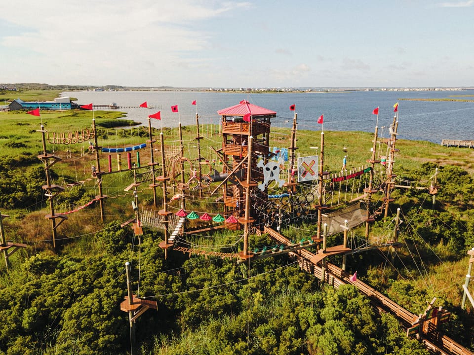 Adventure park nearby with ropes course and stunning water views for all ages!
