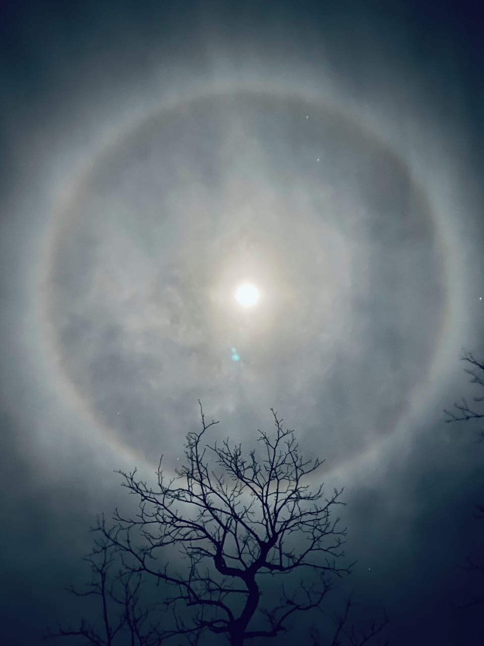 Moon halos are common on the ridge. Magic happens here.