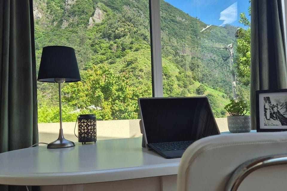 workplace = desk + chair + stunning view 