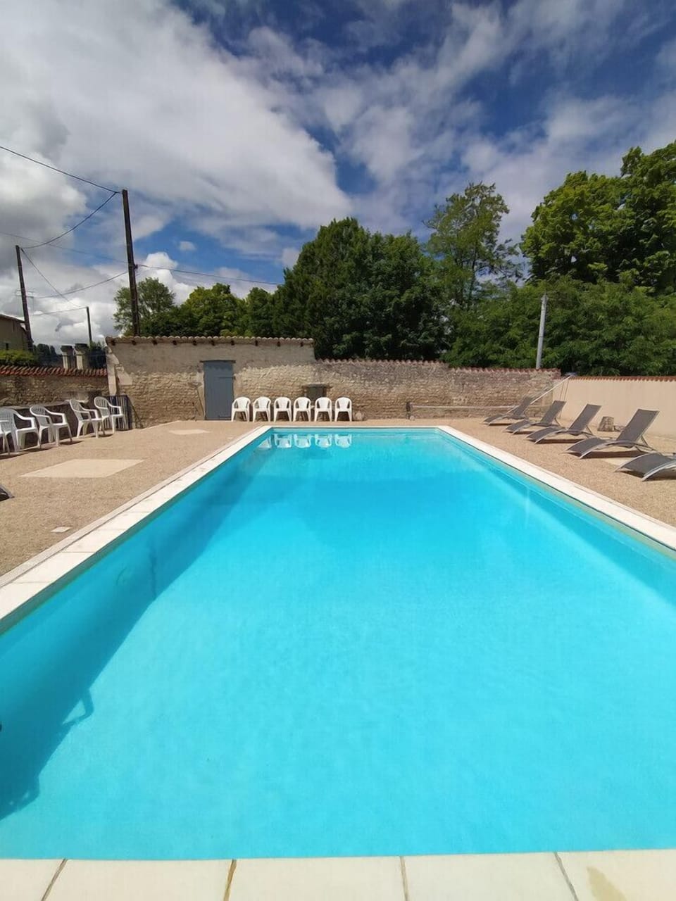 Shared heated pool
