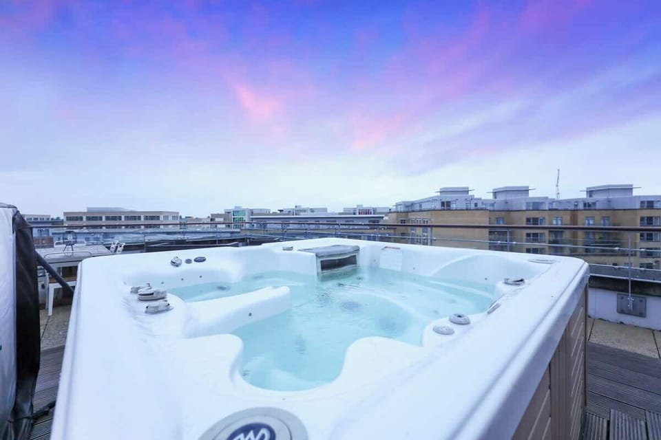 Rooftop jacuzzi for ultimate relaxation.