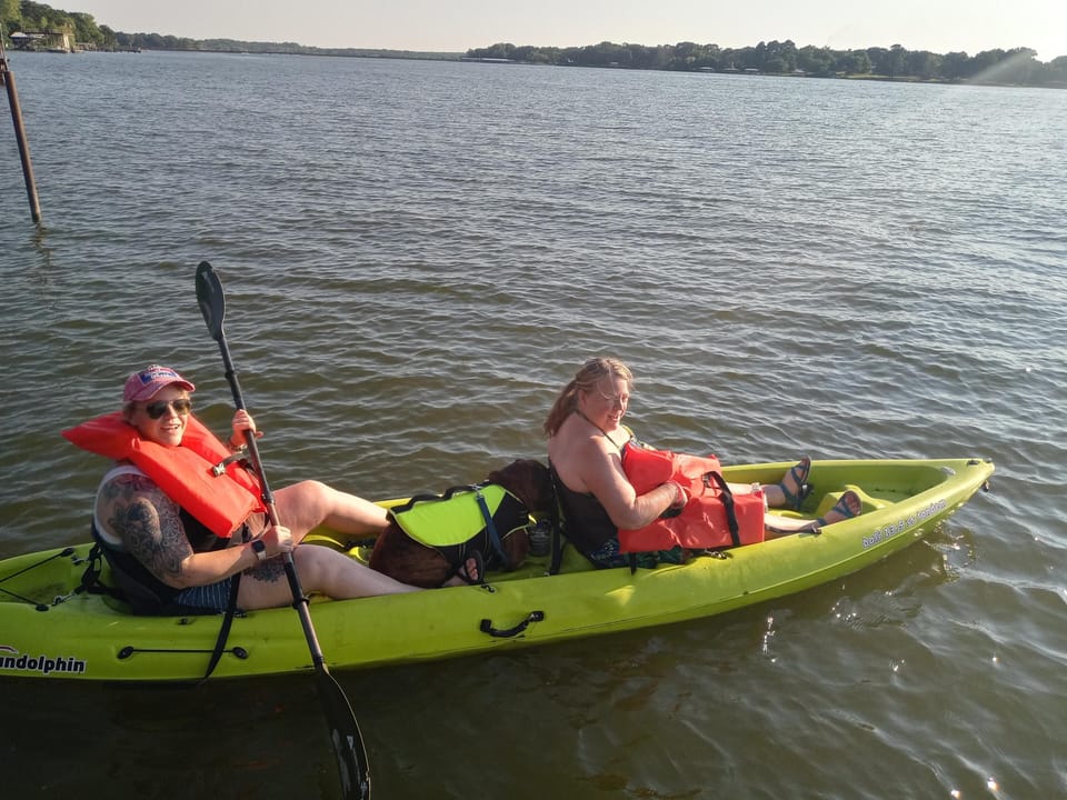 Free kayak's for you to use. 