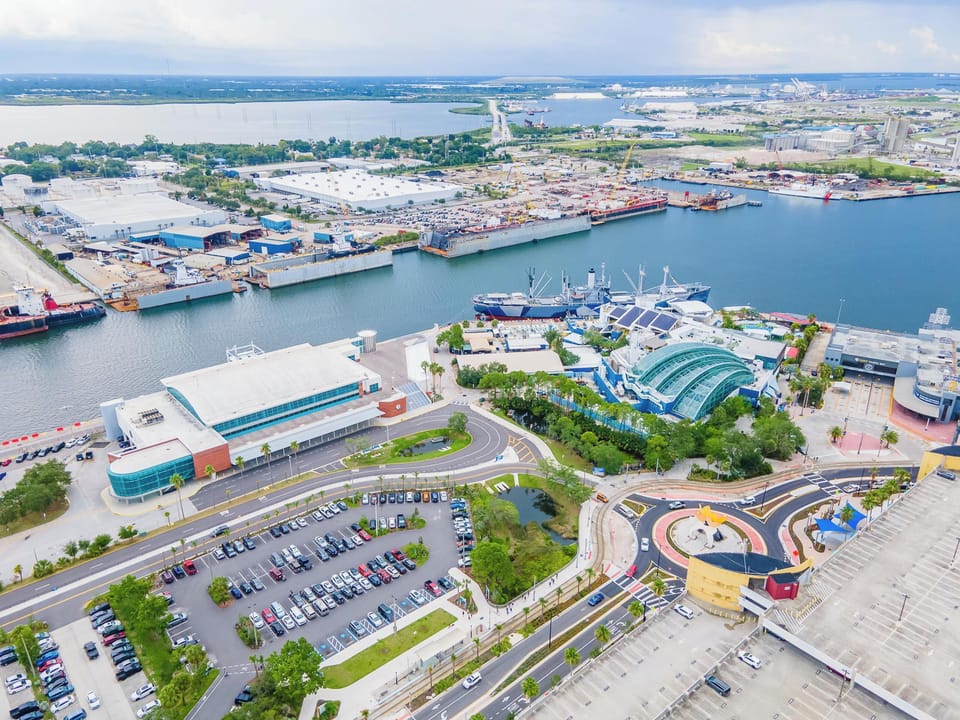 Aerial view of the home.
