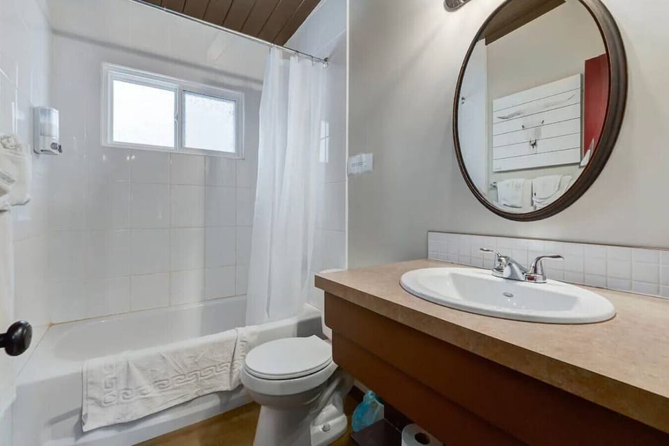 Bathroom with soaker tub