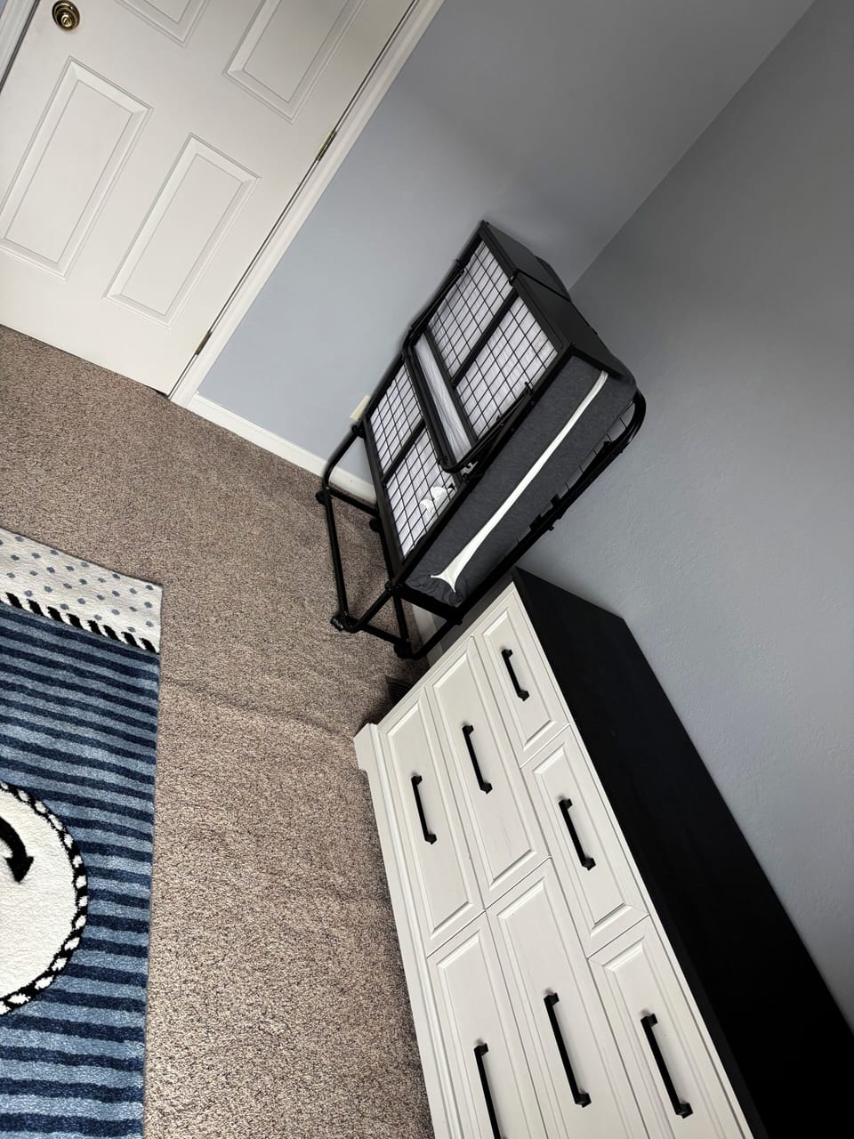 Roll away bed available in the first floor bedroom 