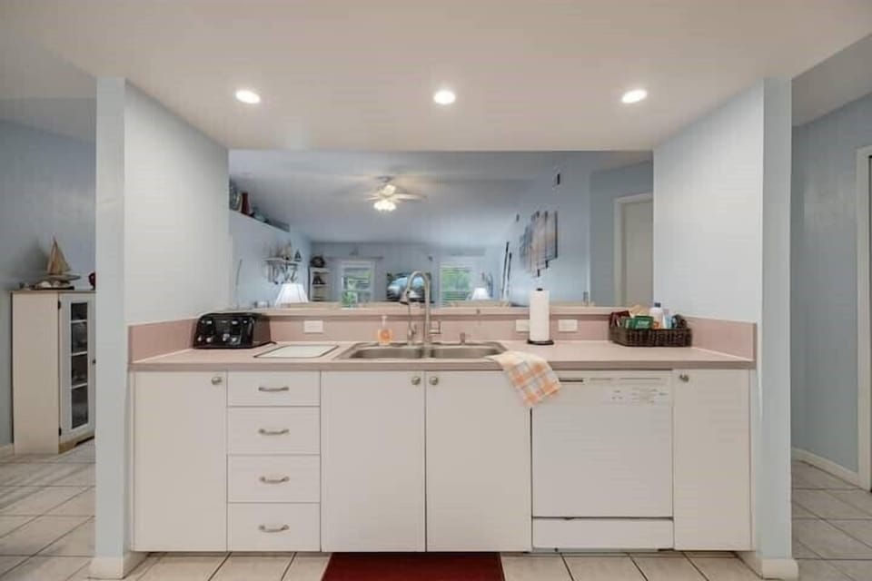Kitchen View of Living Room