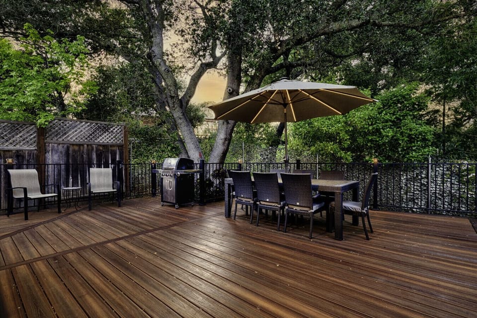 Sunsets on the outdoor deck