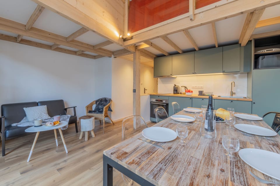 Kitchen and dining area
