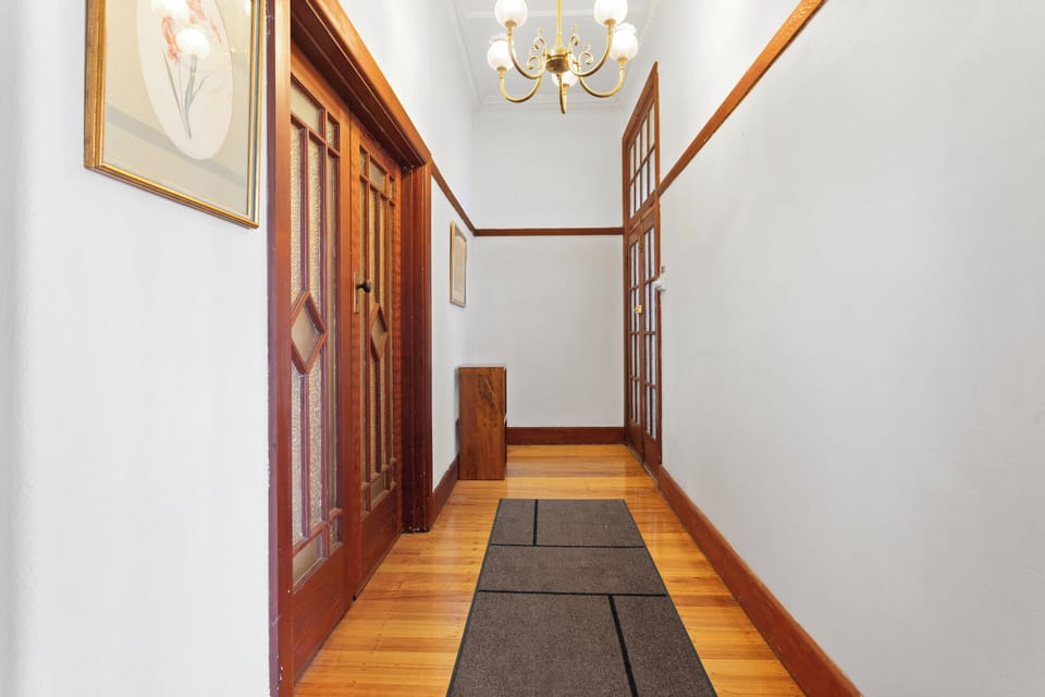 Elegant hallway with vintage charm