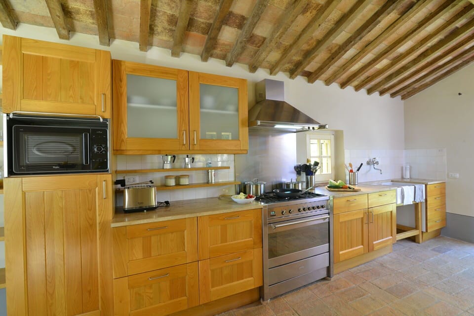 Furniture, Cabinetry, Kitchen, Flooring, Wood, Kitchen Appliance, Interior Design, Countertop, Major Appliance, Ceiling