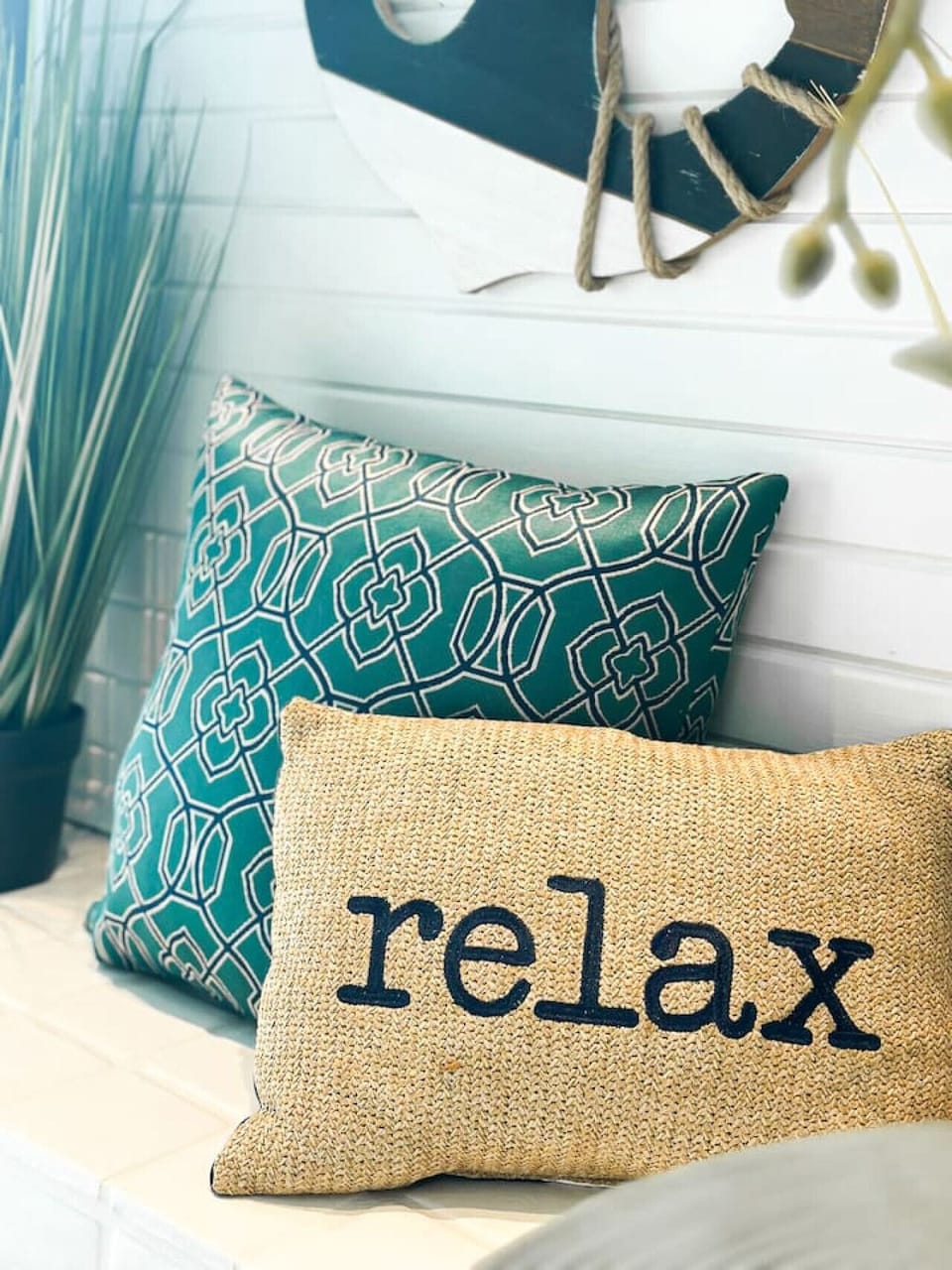 Decorative pillows invite you to sink into comfort while adding a touch of charm to the room.