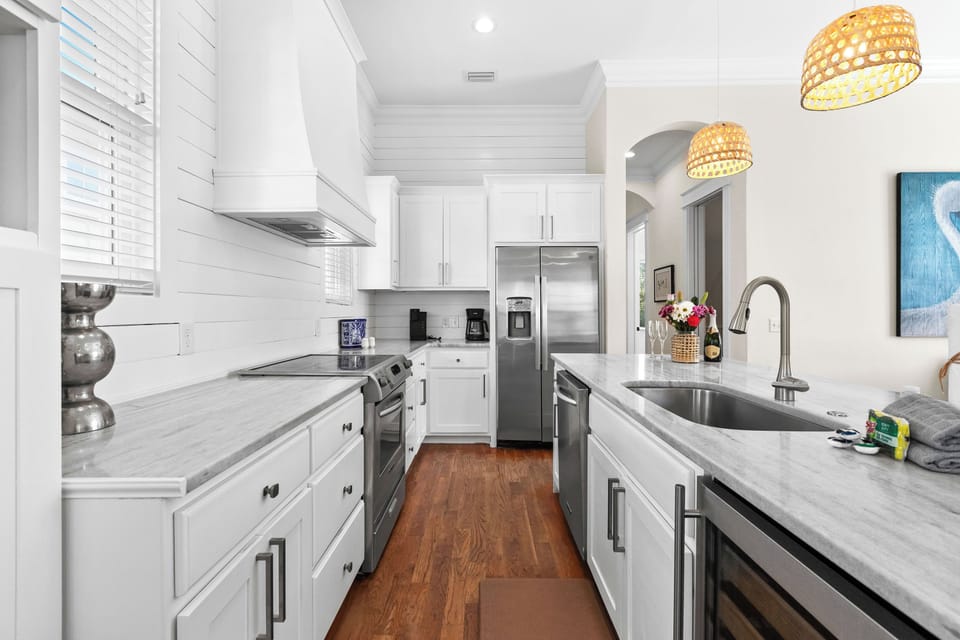 High-end appliances throughout the kitchen