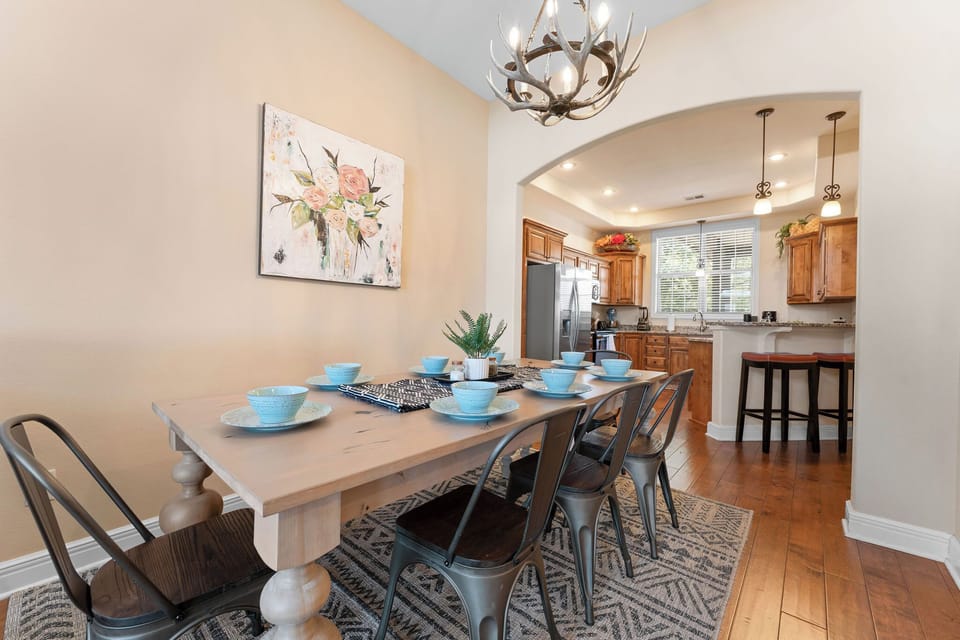 Dining table seats 8