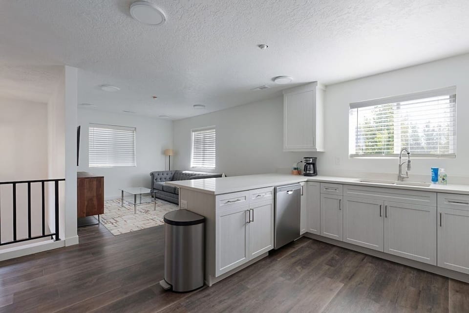 Fully stocked kitchen with plenty of cookware and dishware for large groups