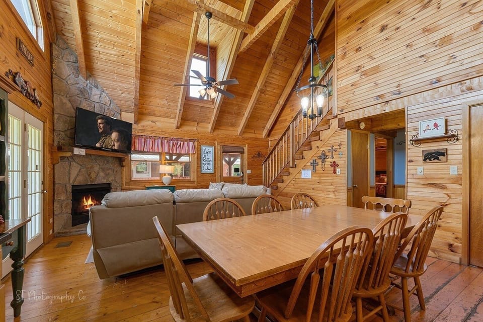 Indoors, Hardwood, Stained Wood, Furniture, Table