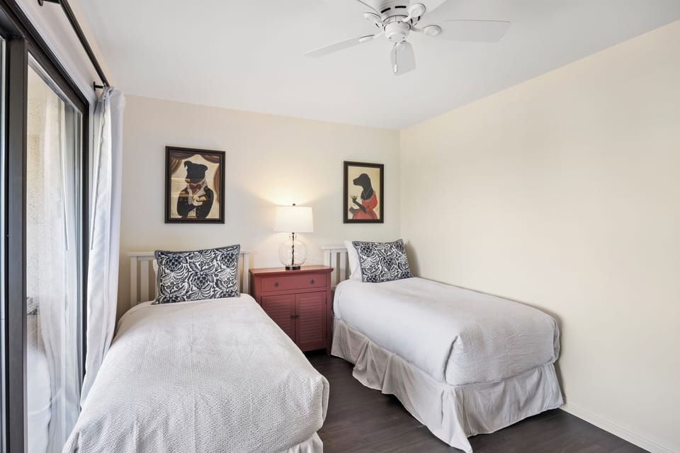 Bedroom 2 - Two Twins - TV - Private Bathroom - Private Balcony
