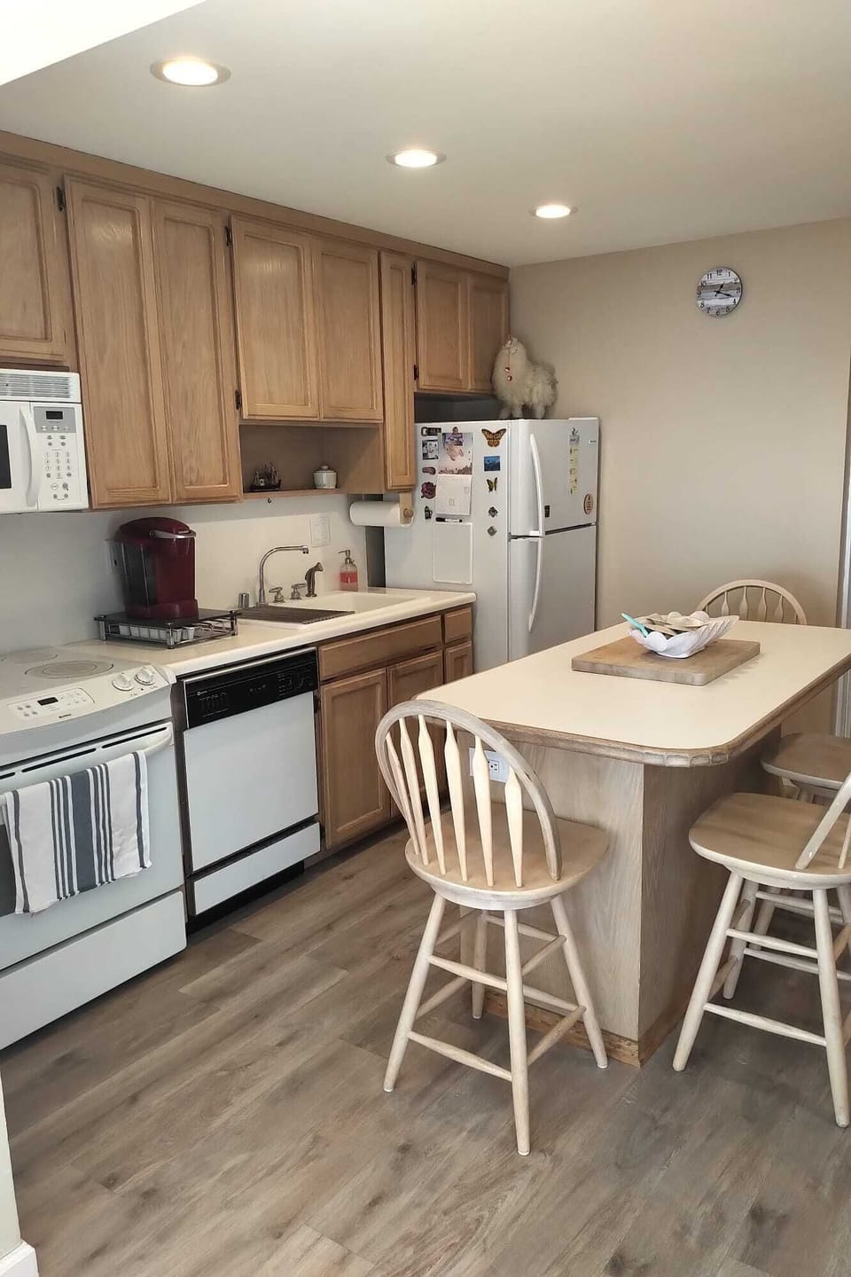 Fully stocked kitchen