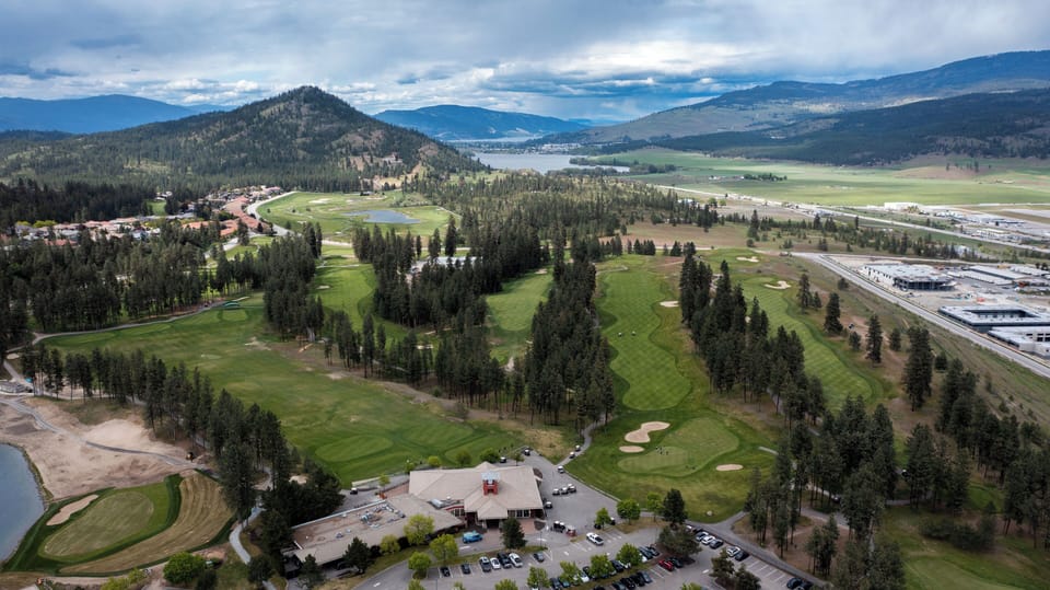 Drone shot golf course