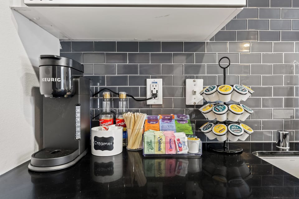 Help yourself to our collection of coffee and tea!