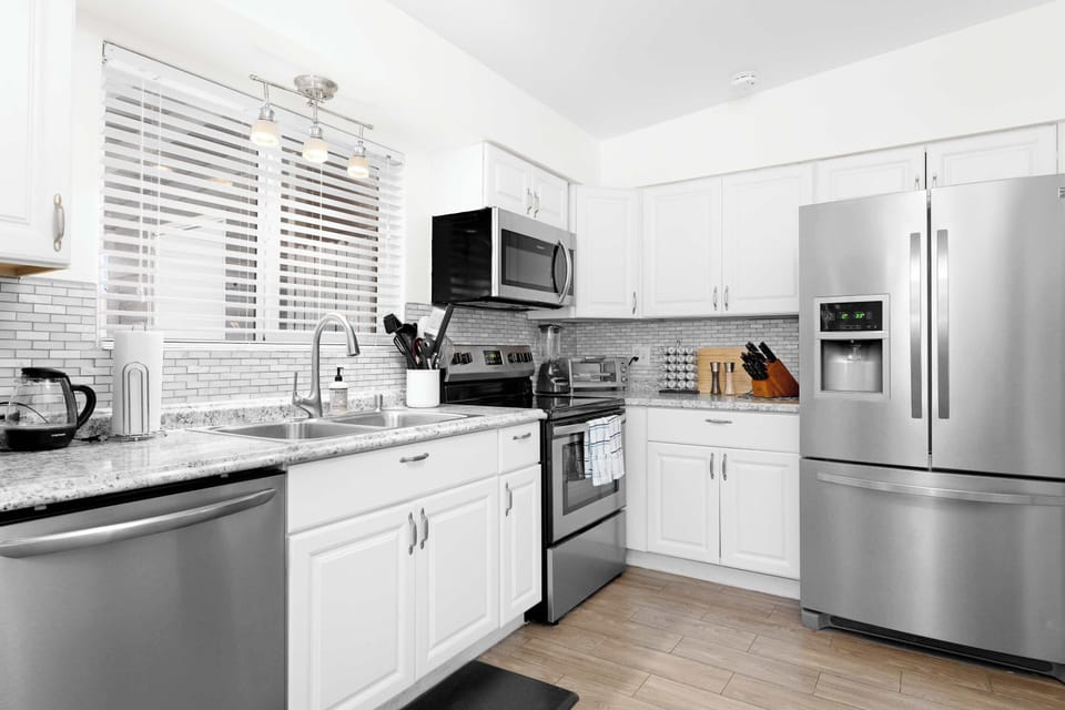 Prepare meals with ease in this fully equipped, modern kitchen